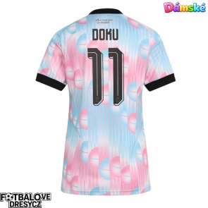 Belgie Jeremy Doku #11 Dámské Venkovní Dres MS 2026 Krátký Rukáv